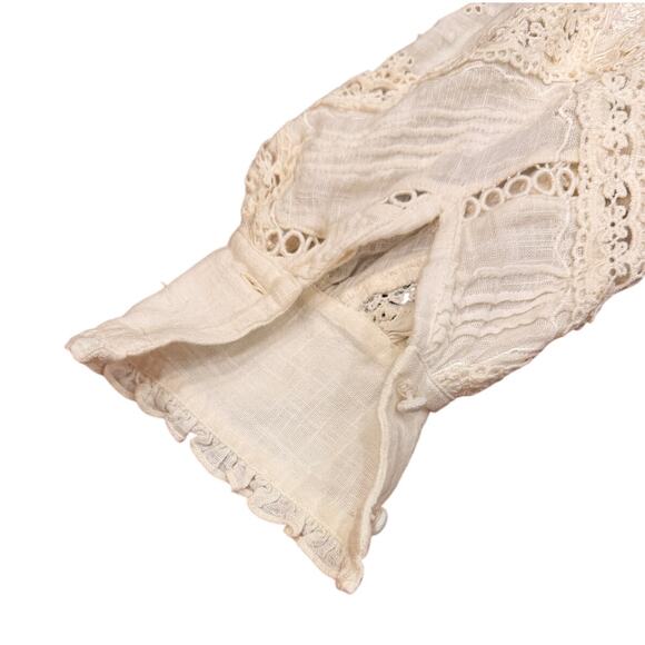 Hemant & Nandita Ruby Mini Dress Embroidered in White Cream size Small - Picture 9 of 12